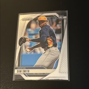 Panini Prizm Houston Cam Smith Baseball Card - Navy, Orange, White